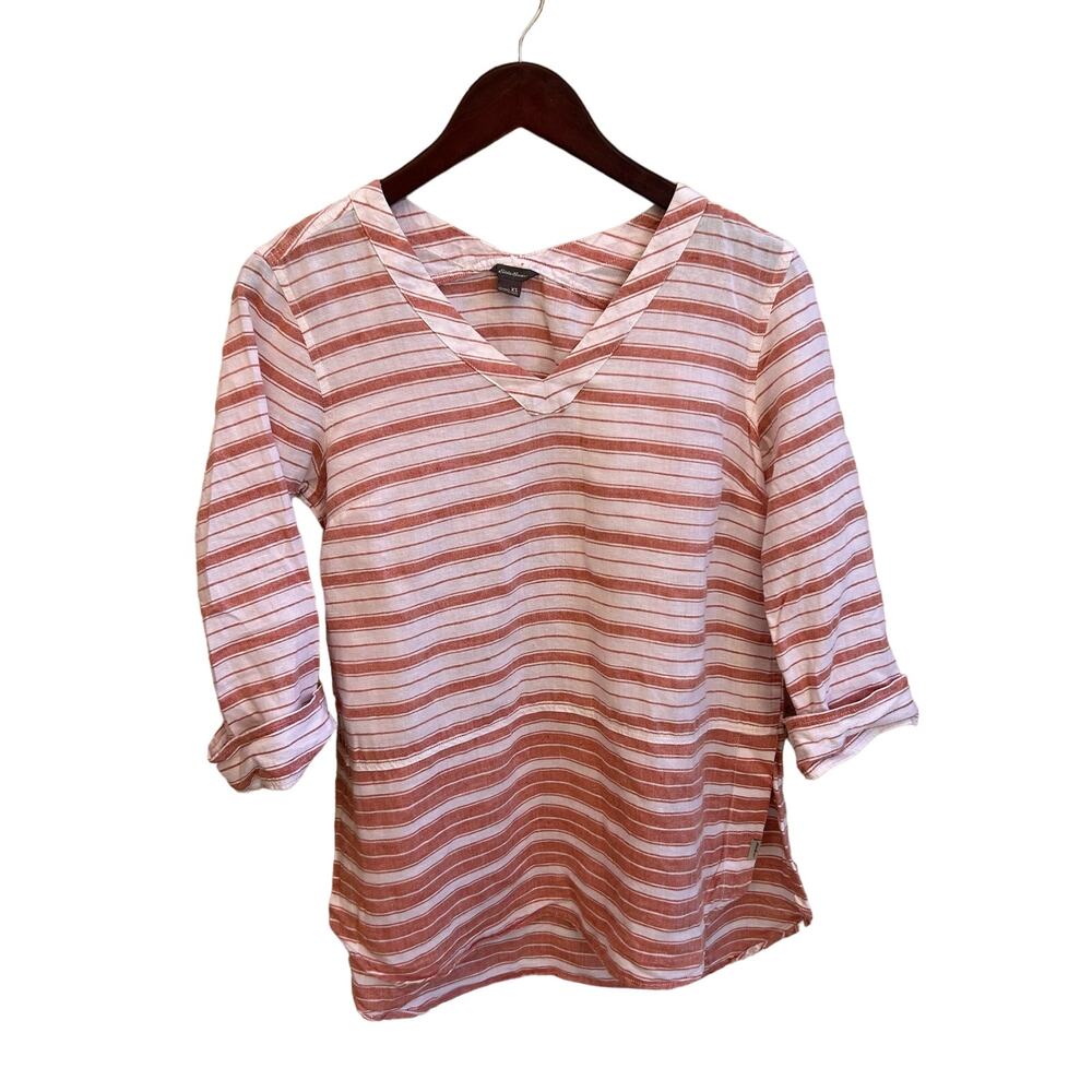Eddie Bauer Striped LinenTunic Size XS
